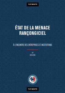 Etat de la menace rancongiciel ANNSI